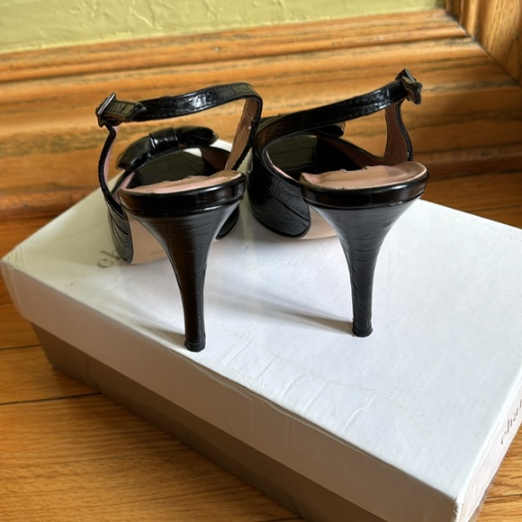 Charles David Black Bow tie heels - US 7.5 - Picture 2 of 5
